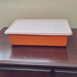 Vintage Tupperware Tuppercraft Divided Storage Container With Lid